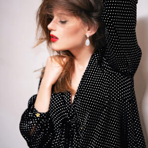 Black Polka Dot Blouse - Chic & Versatile
