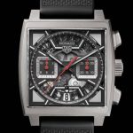 TAG Heuer Monaco Skeleton - Titanium Case, Black Strap
