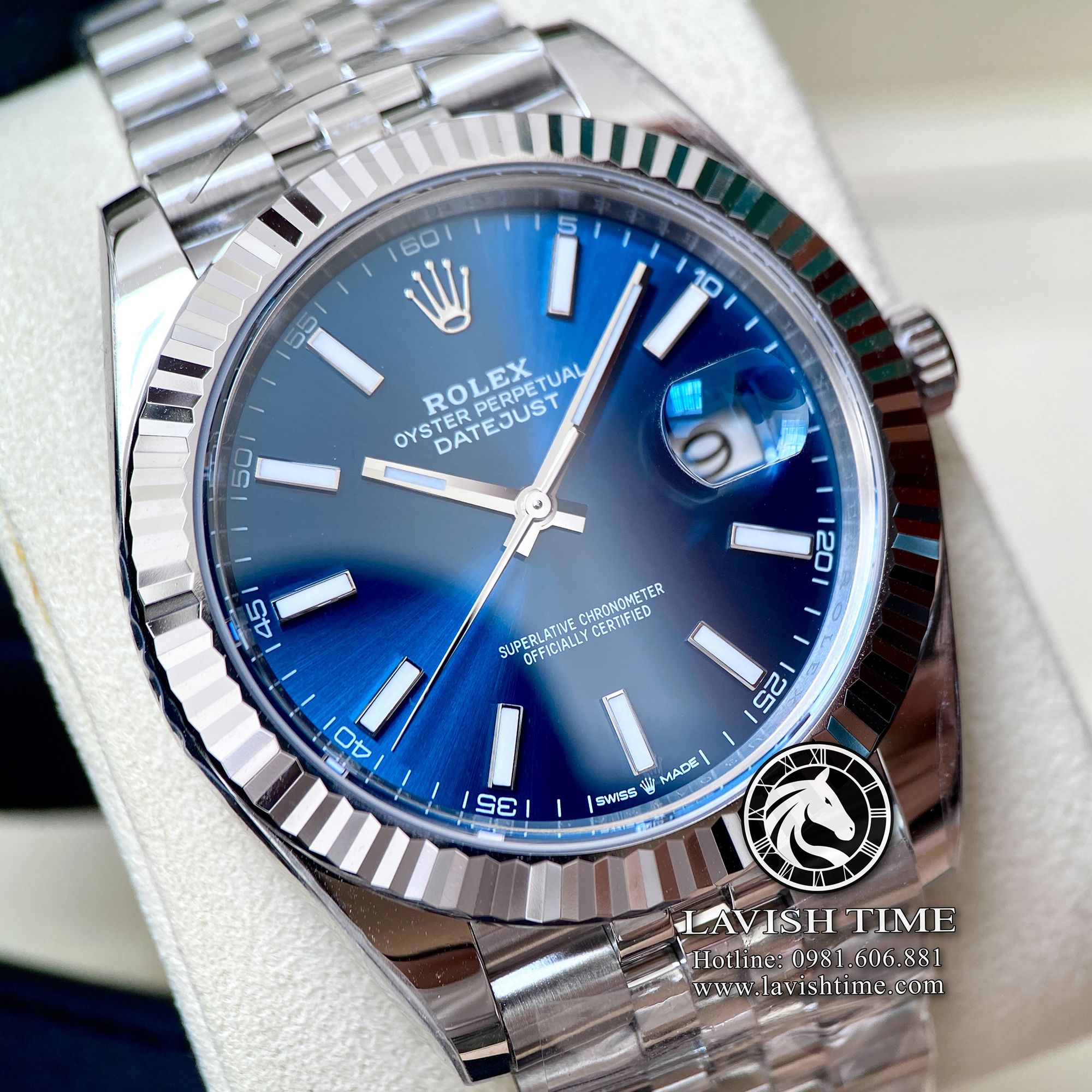 stainless steel Rolex Datejust Blue Dial - Rolex Datejust Blue Dial
